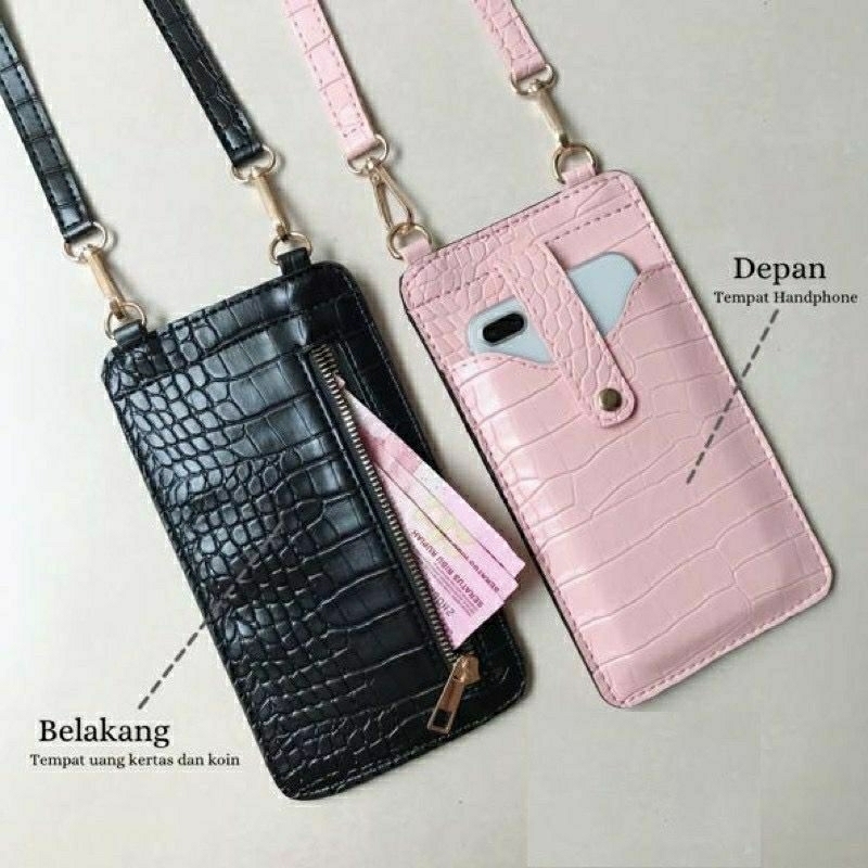 Arifirn Pocket Croco MF - Dompet Pocket Tempat Hp Wanita