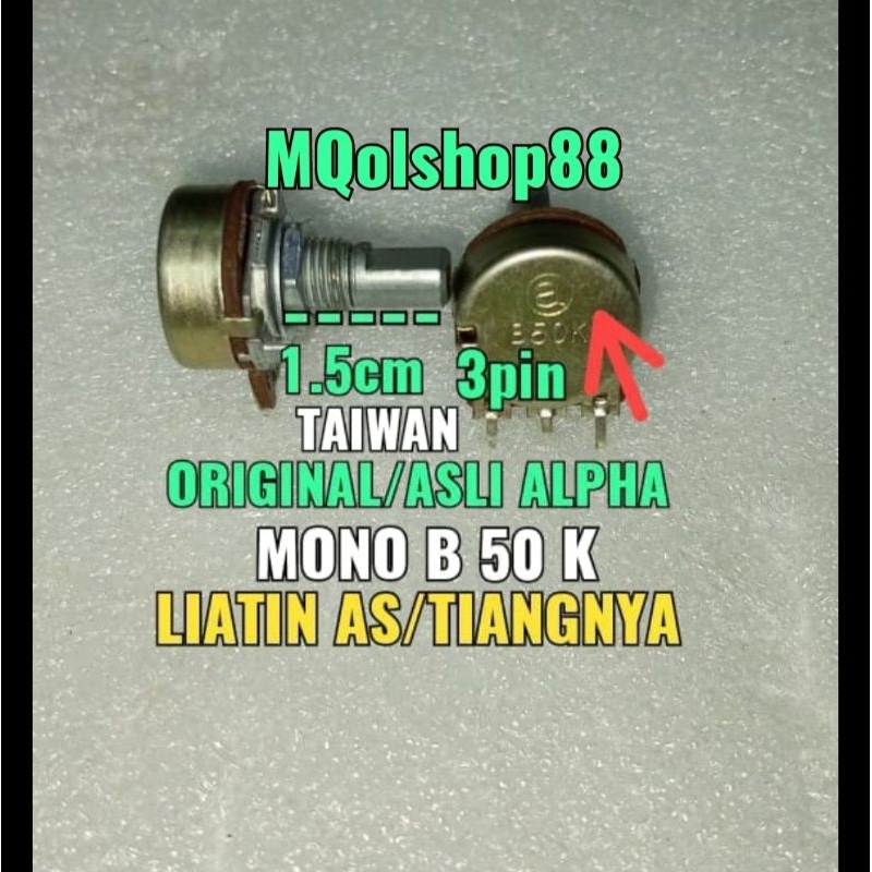 Harga 1pc B50K mono original Taiwan mono B50K