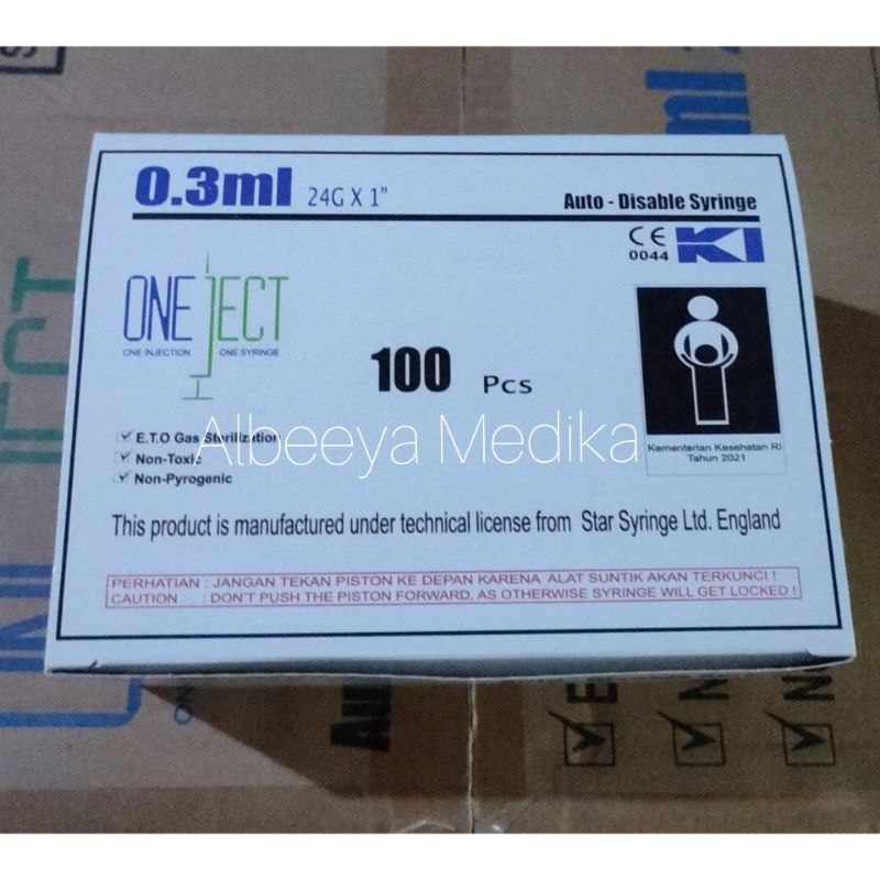 Syringe  0,3 Ml Oneject