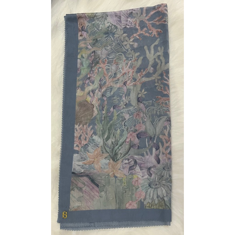 Preloved Buttonscarves Mermaid Series Blue