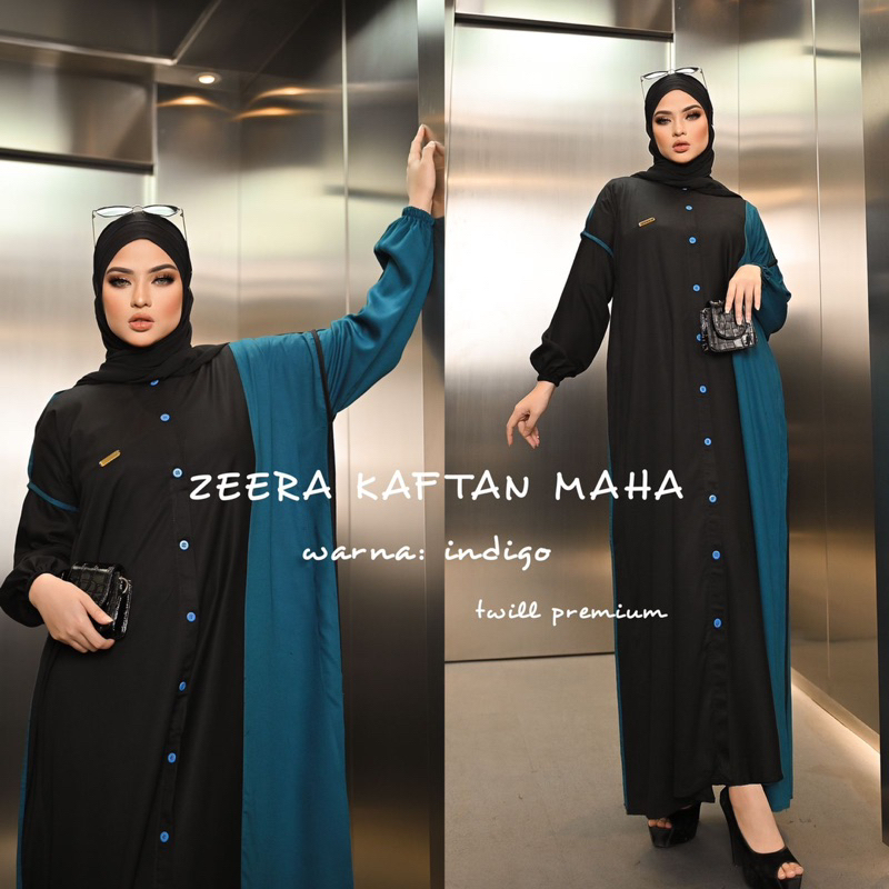 Daster Arab Zeera MAHA Kaftan Rayon Twill Premium Big Size