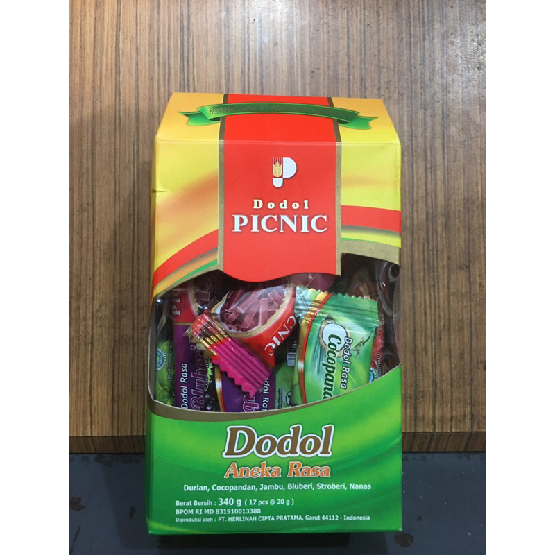 

Dodol Picnic Aneka Rasa 340 gram, oleh-oleh Bandung TRIWANDI SNACK