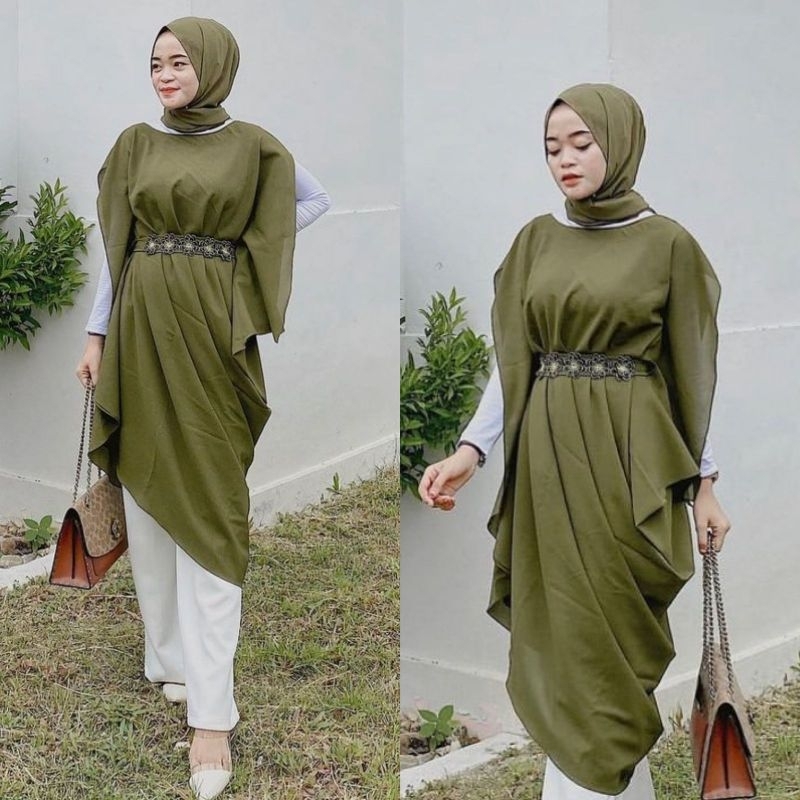 SABIRA KAFTAN ARMY | INCLUDE INNER DRESS | KAFTAN DIAMOND
