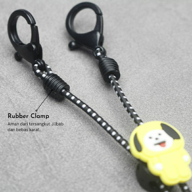 Tali Masker BT21 V2 / Konektor Masker BTS / Strap Masker BT21