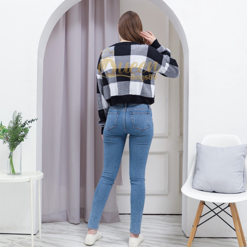 Queenbags89 baju outfit cewek baju atasan wanita baju Rajut Jenni Crop Premium