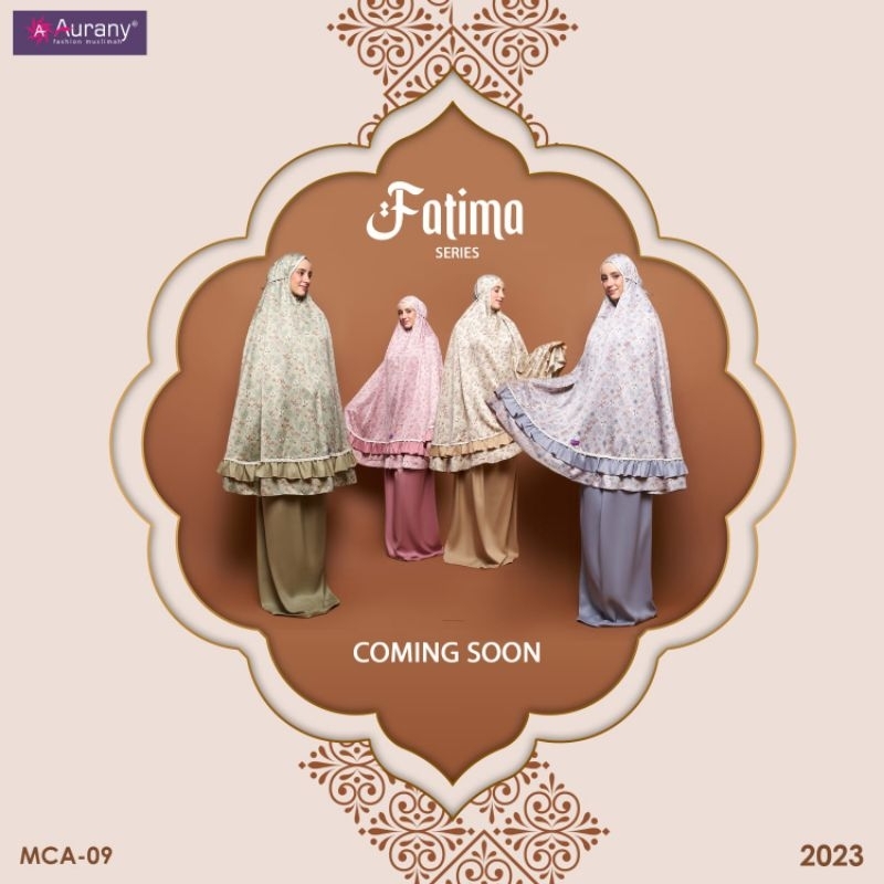 Mukena Premium Fatima Series Dusty Pink by Aurany|Mukena Motif|Mukena Dewasa|Mukena Shalat|Telekung|