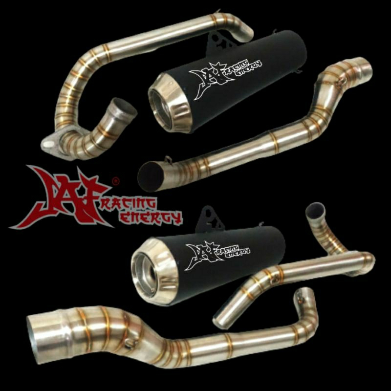 KNALPOT XSR 155 PIPA ATAS MODEL SCRAMBLER CAFE RACER