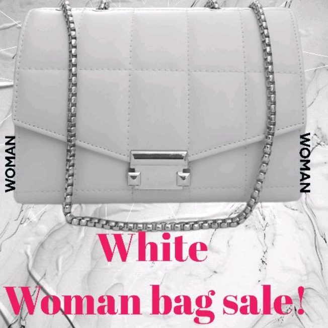 tas wanita selempang putih