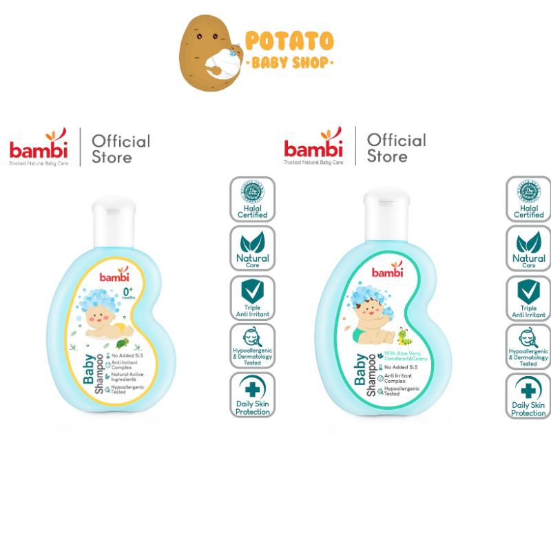 Bambi Baby Shampoo Licorice &amp; Aloe Vera - Sampo Bayi