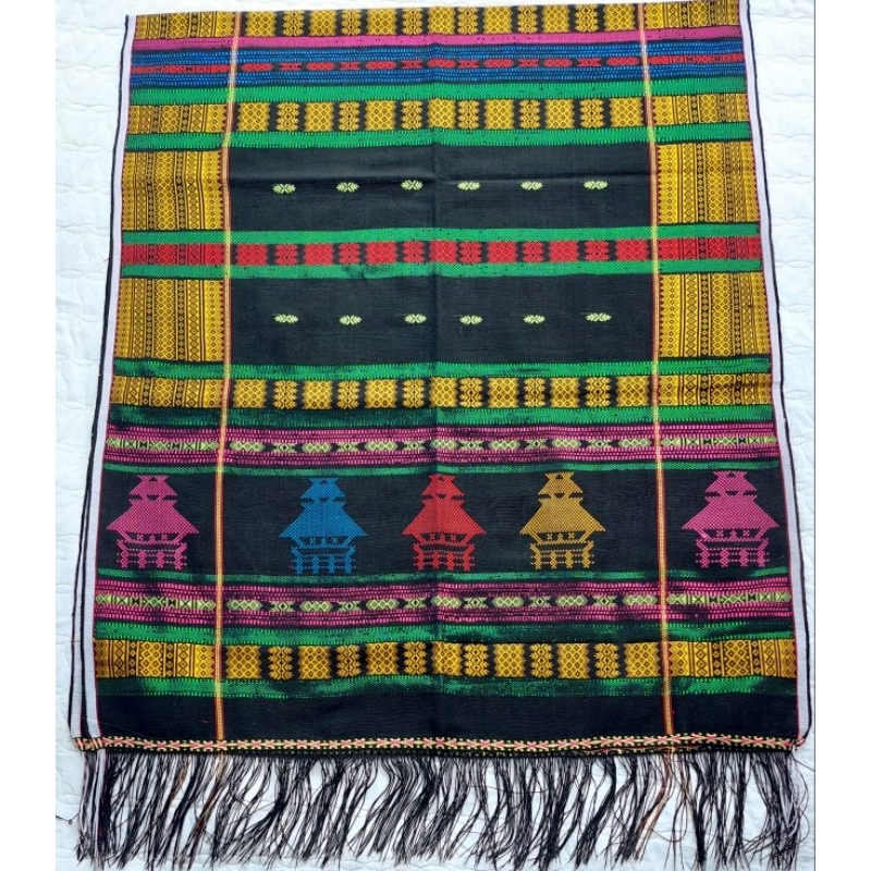 Uis nipes Full Sutra Rumah Adat dasar Hitam