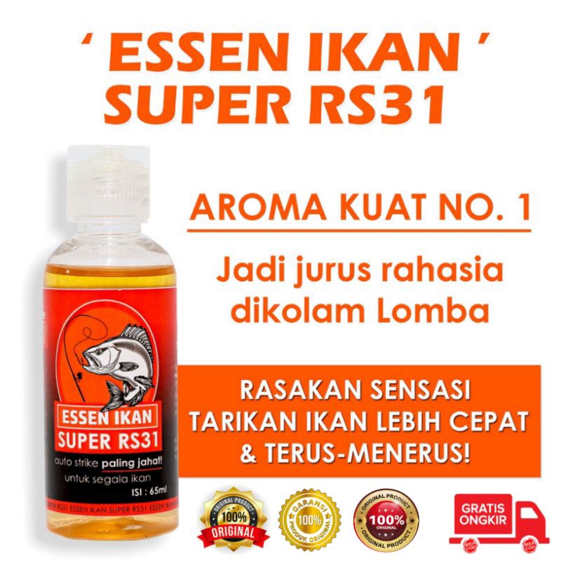Essen RS31 Ikan Super - Essence Pancing Aroma Gurih & Amis Untuk Semua Jenis Ikan Original