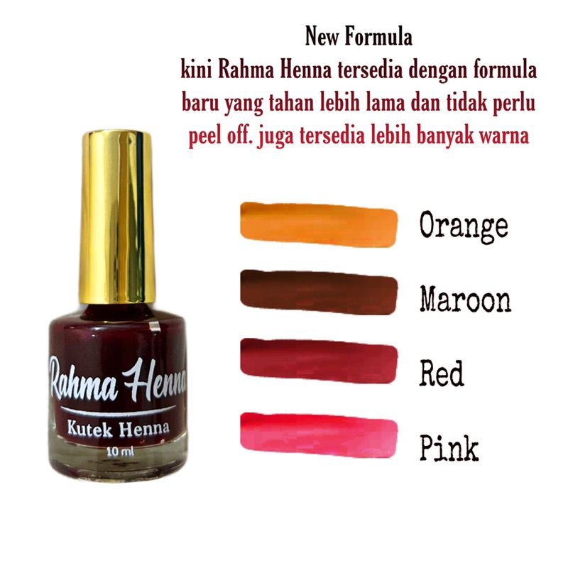 Henna Halal Rahma / Rahma Henna 10ml / Kutek Henna Rahma / Rahma Henna Halal / Henna Halal  Rahma Bi