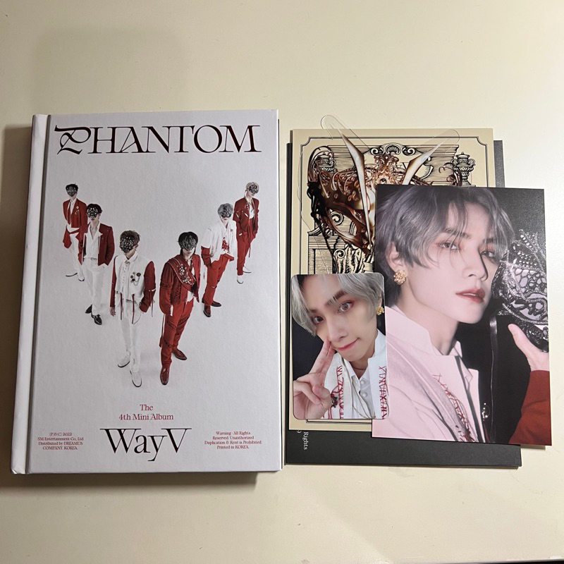 WayV Phantom Opera Ver Unsealed Xiaojun Set Photocard Postcard Album