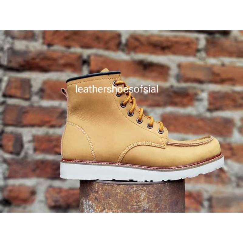 sepatu boots model boots kulit sapi asli crazy horse
