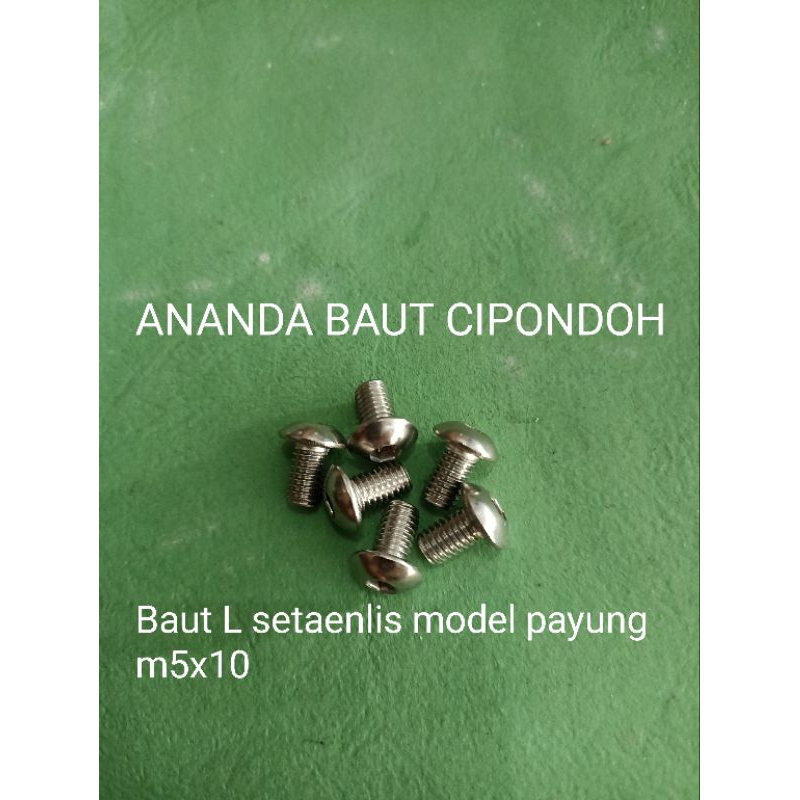 Baut L payung setaenlis m5x10