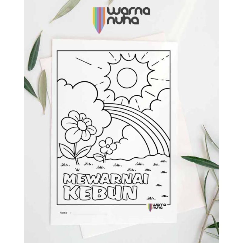 

Lembar Sketsa Mewarnai Tema Kebun A4