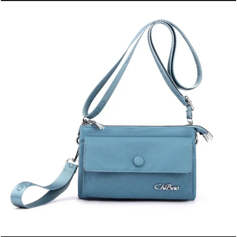 Tas selempang wanita 2 in 1 chibao kanvas #051422