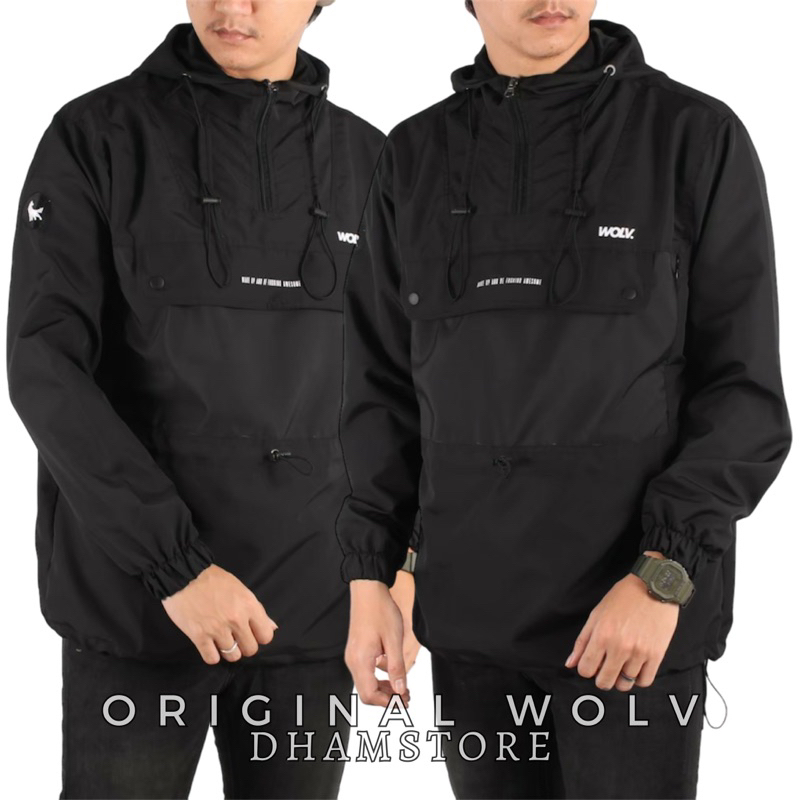 WOLV Jaket Cougle Snowdope Jaket Pria Jaket Parasut Jaket Outdoor