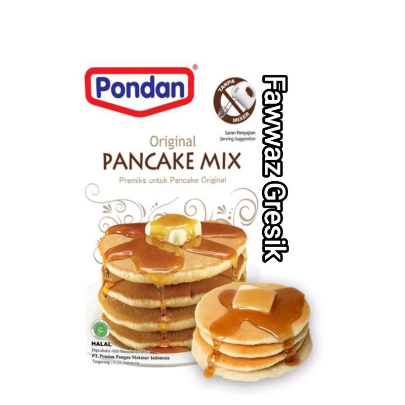 Pondan Sirup Maple 40ml + Pondan Pancake Original Tepung Premiks Instant 125gr