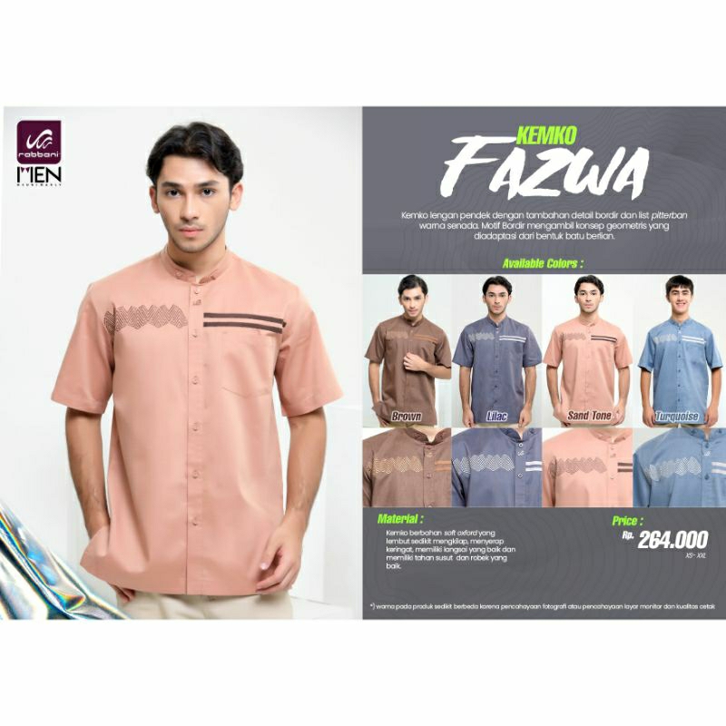 Rabbani Kemko Fazwa / Kemko Dewasa / Kemko Lengan Pendek / Kemko Terbaru