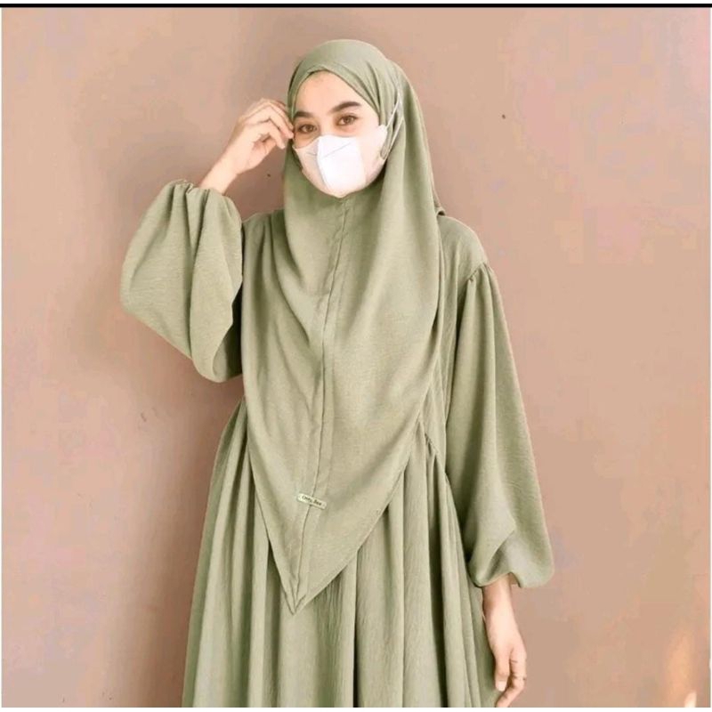 Gamis Set V-hijab Crincle