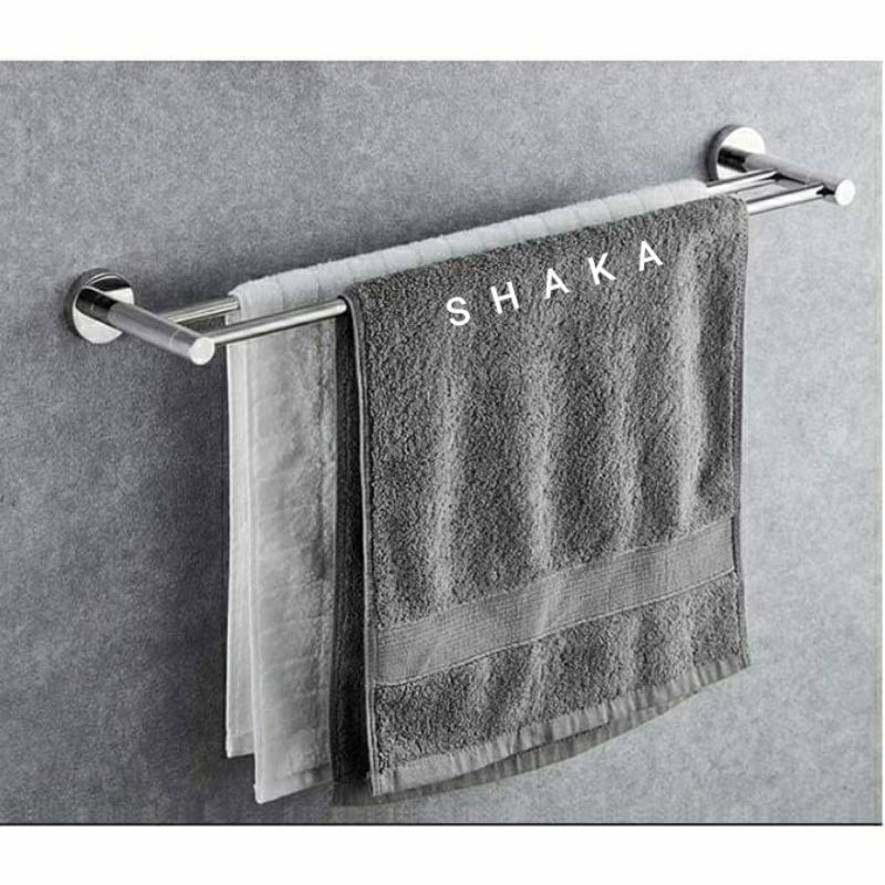Jemuran handuk kamar mandi stainless steel gantungan handuk tempat handuk stainless steel