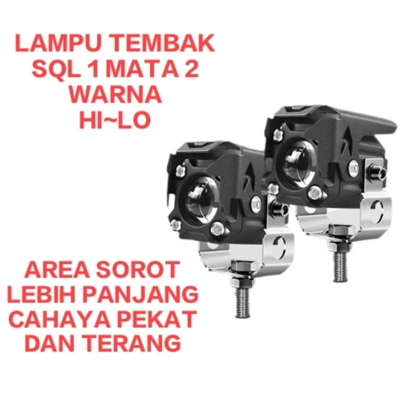 Lampu Tembak Laser Projector 1 Mata 2 Warna Putih Kuning 20 Watt R258