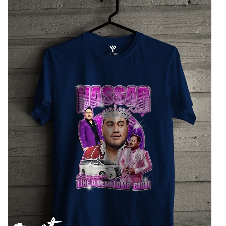 KAOS KING NASSAR OPA KIYOWO / KAOS DISTRO KING NASSAR COTTON COMBED 30S