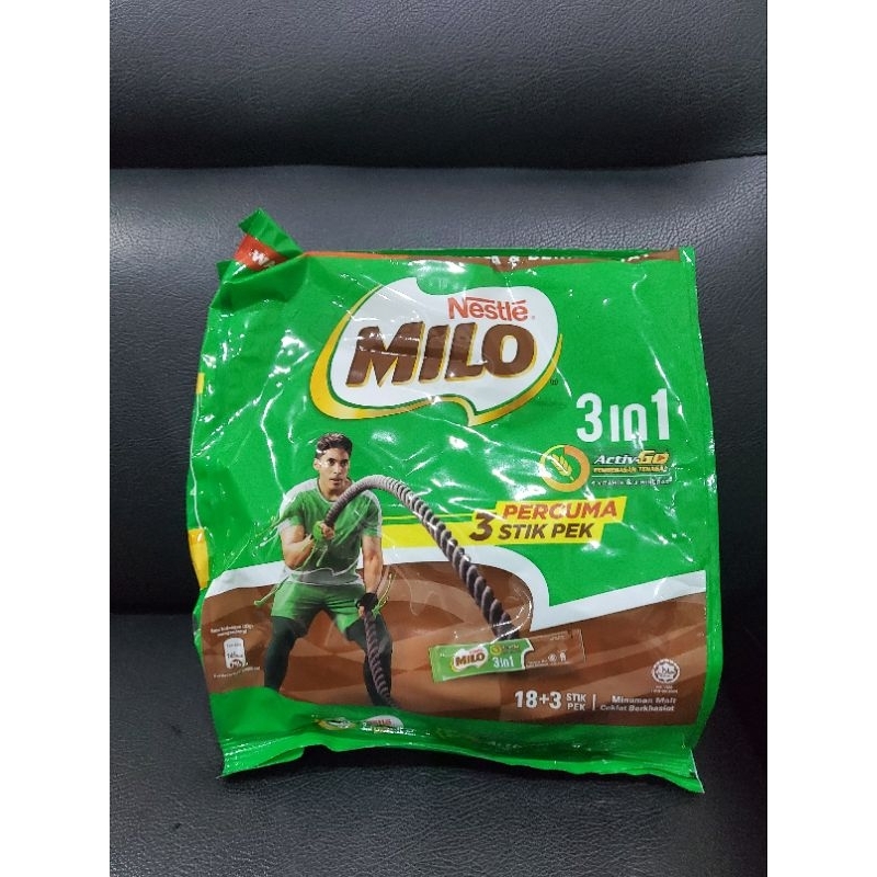 milo 3 in 1 malaysia 18 stick