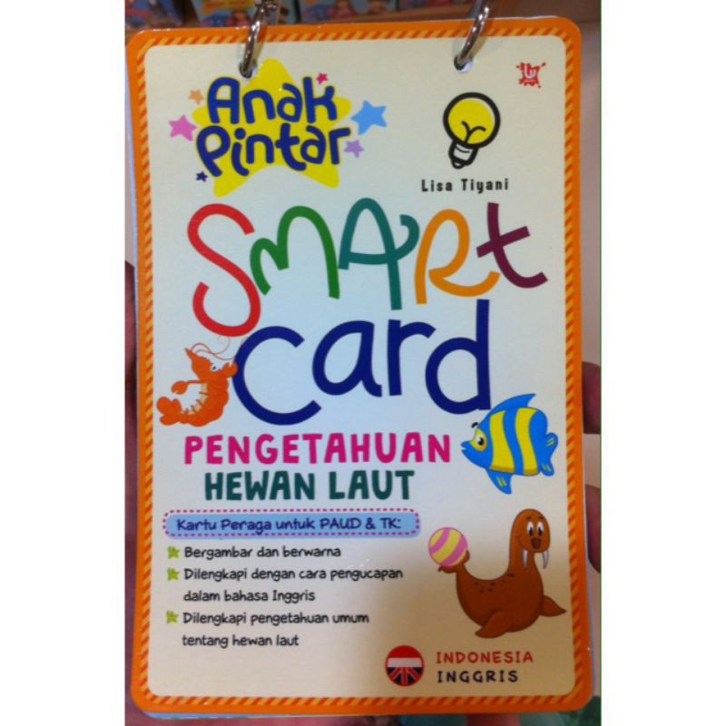 Kartu Anak Pintar Smart Card Pengetahuan Hewan Laut