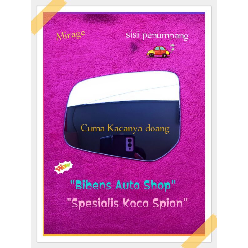 Kaca Spion Mitsubishi Lancer Ex EX 2014 2015 REFILL Tanpa Frame Cuma Kacanya Doang 1 Pcs Ready Stock