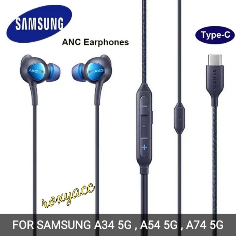 EARPHONE / HEADSET SAMSUNG A54 5G , A34 5G , A74 5G AKG ANC STEREO BASS ORI