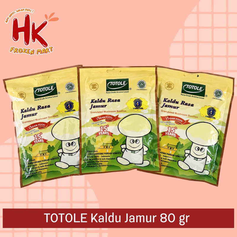 

Totole Kaldu Jamur 80 gr | msg micin mushroom broth masako vegan | HK FROZEN MART