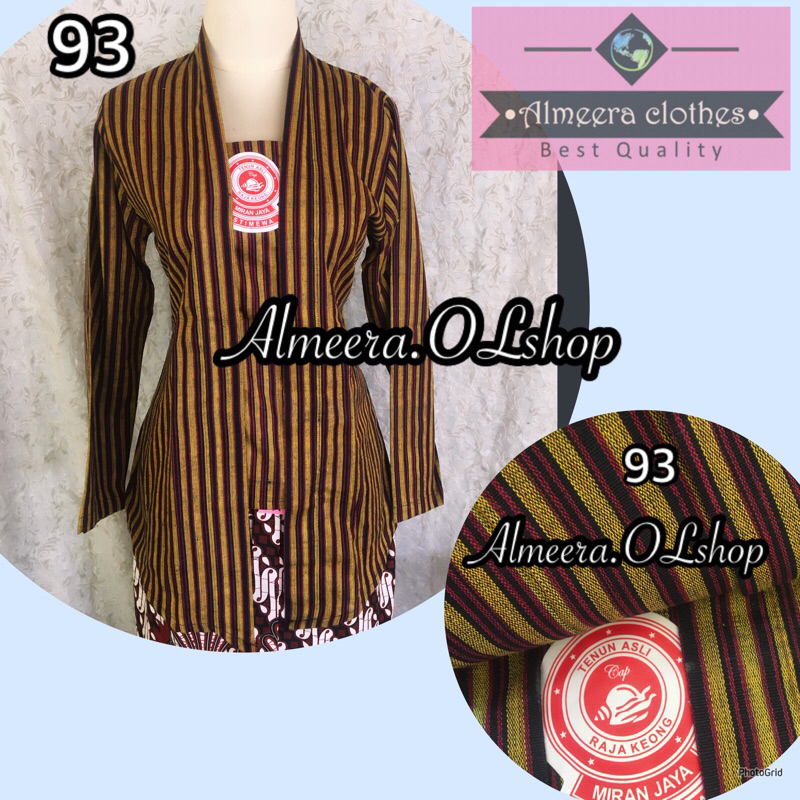 baju jawa kebaya lurik istimewa raja keong