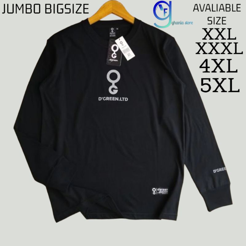 Kaos pria lengan panjang jumbo XXL XXXL 4XL 5XL kaos pria lengan panjang distro oversize