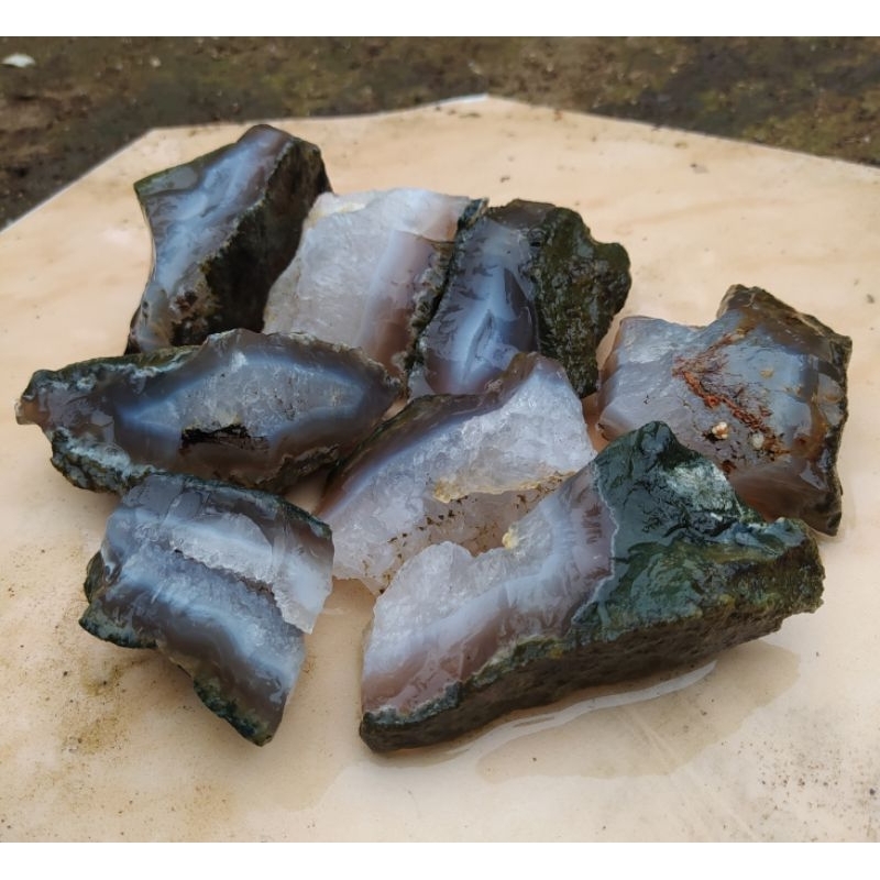 batu akik bahan bongkah batu garut unik cristal langka borongan hemat