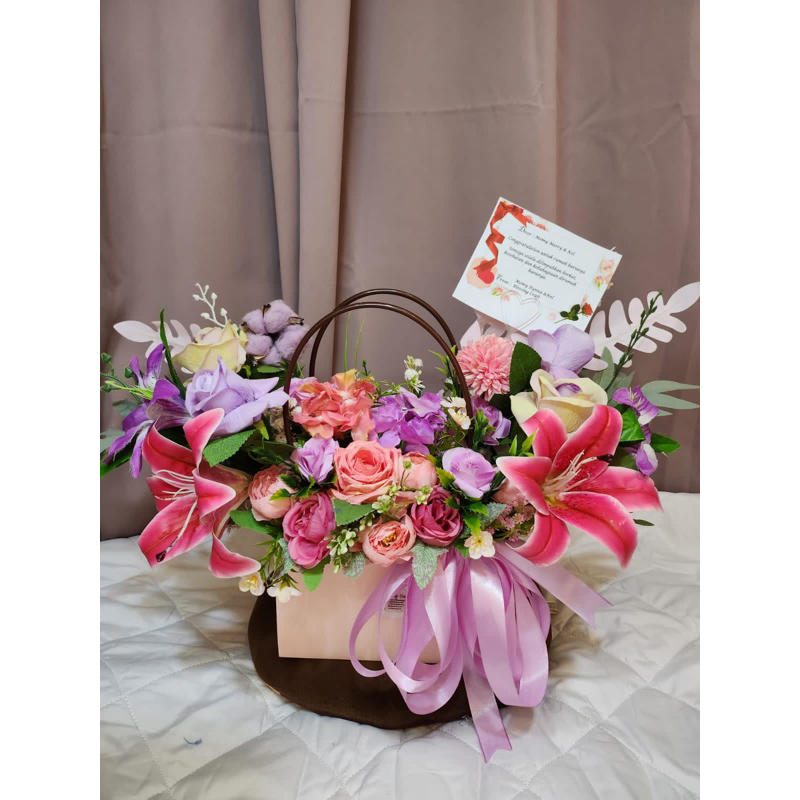 buket bunga korea artificial