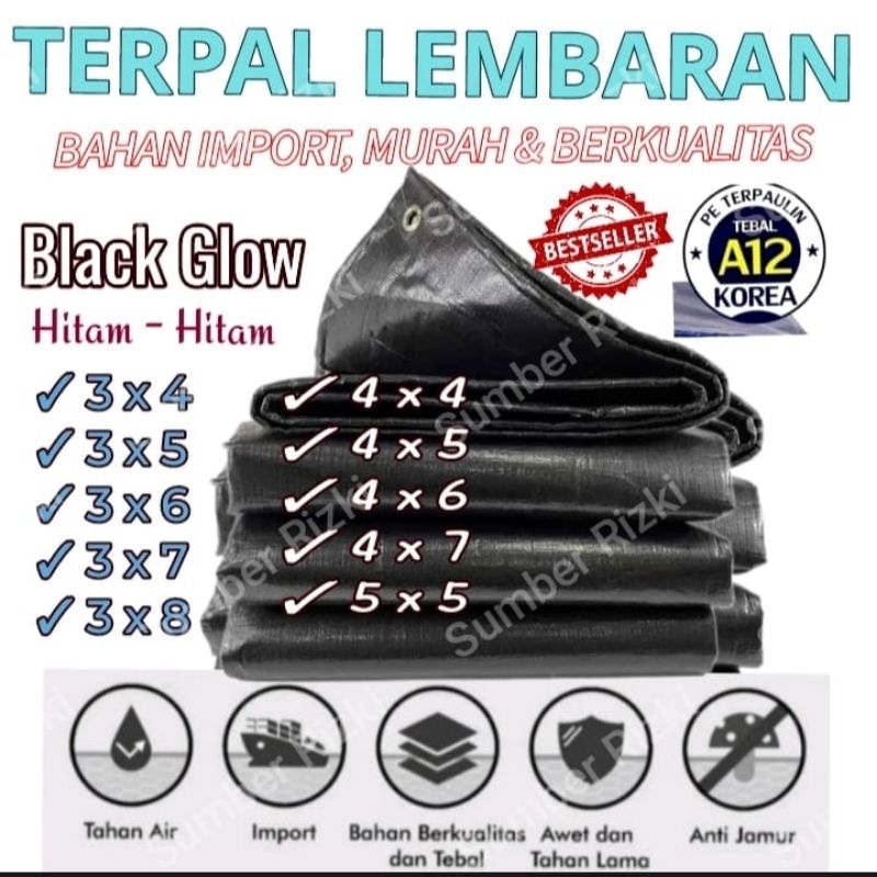 TERPAL warna hitam A12, kuat dan tebal