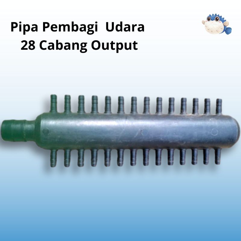 Pipa pembagi cabang untuk airpump aerator udara 28 output