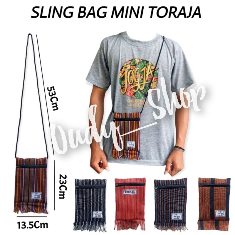 Tas Selempang Mini Slempang Tenun Khas Toraja Oleh Oleh Asli Sulawesi Tas Gunung Kuliah Travelling