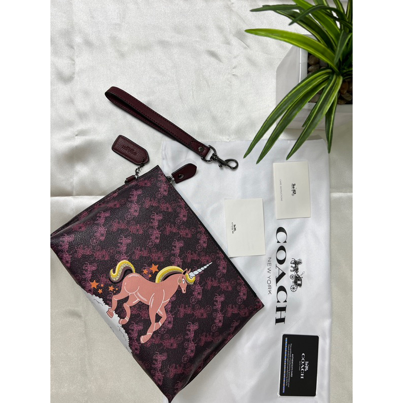 [PROMO!!]Coach Bag Charlie Pouch With Unicorn 86106