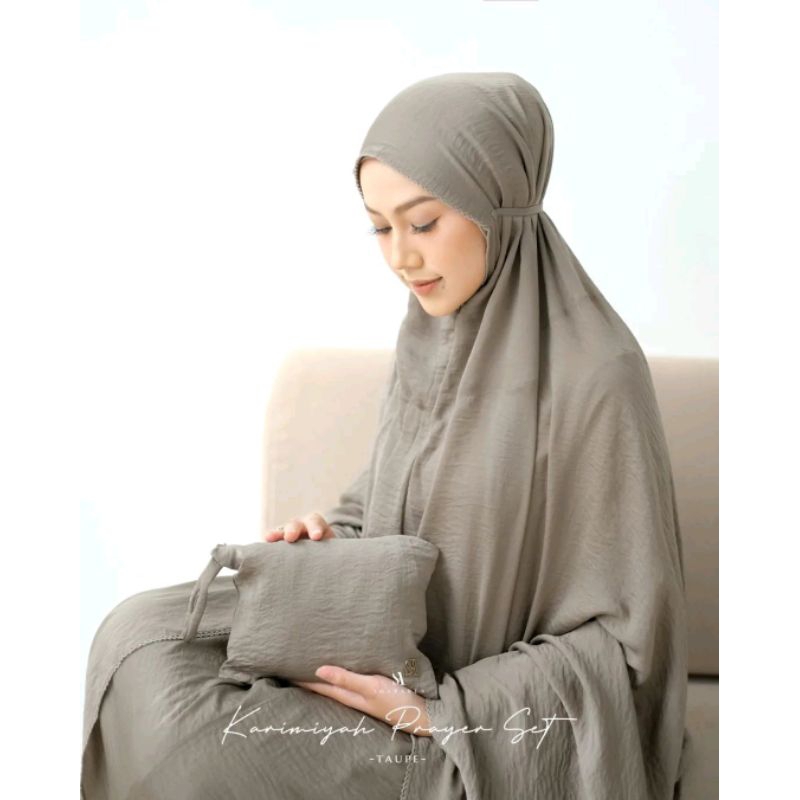 Karimiyah Prayer Set(Mukena, Sajadah, Pouch)Original by shArarea