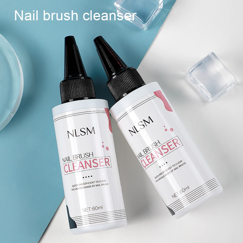 NLSM NAIL BRUSH CLEANSER 60ml / NLSM PROFESSIONAL BRUSH CLEANSER CAIRAN PEMBERSIH KUAS NAIL ART