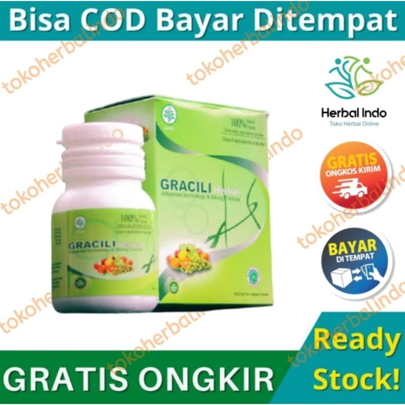 Gracili Asli Original Obat Pelangsing Badan Herbal Cepat Aman Bpom