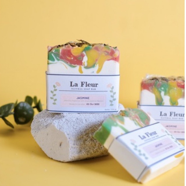 La Fleur Natural Soap Bar jasmin