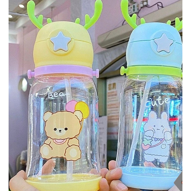 Botol Minum anak Tanduk Rusa 600ML / BOTOL MINUM ANAK KARAKTER