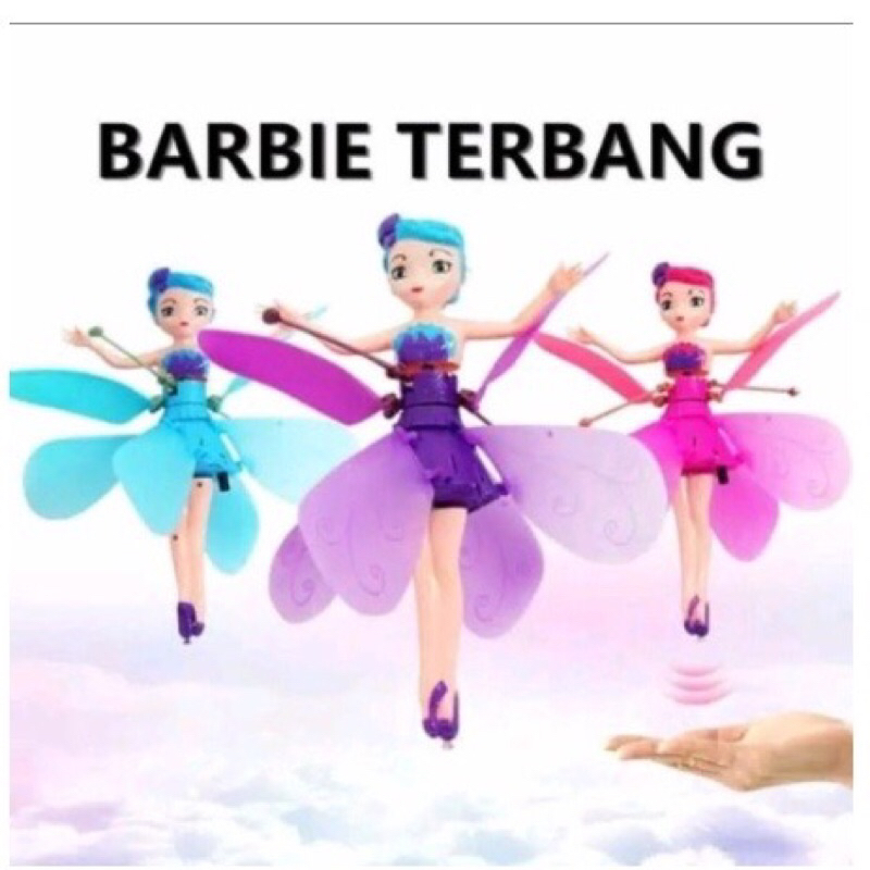 Mainan Peri Boneka Terbang Pink