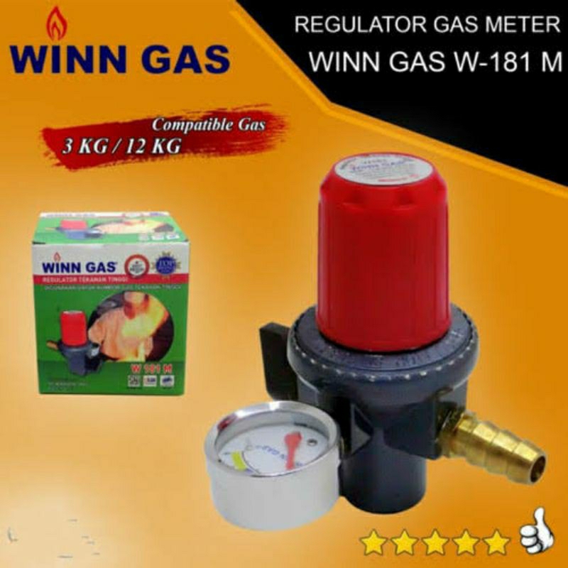 Regulator Gas Winn Gas High Pressure KL-181M W-181 NM