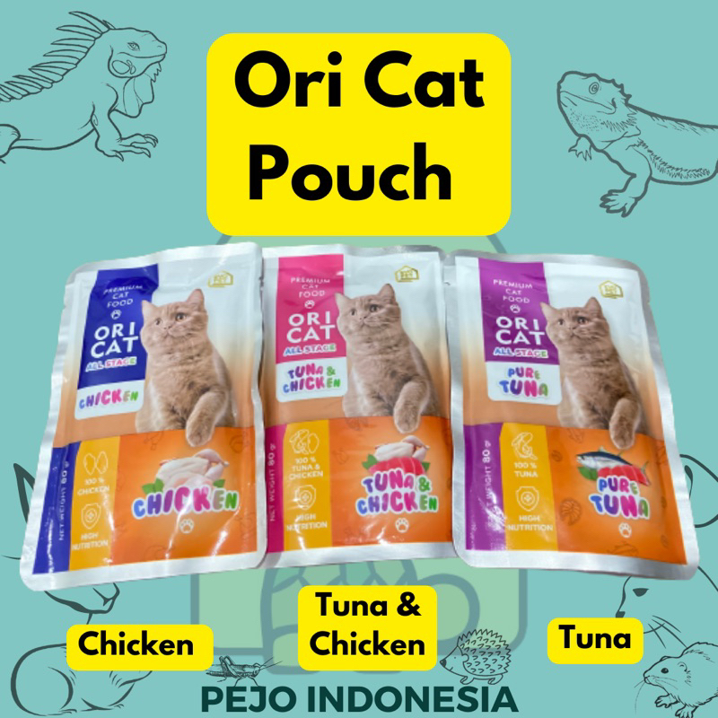 ORICAT Ori Cat Pouch Makanan Basah Kucing Adult Kitten 80gr