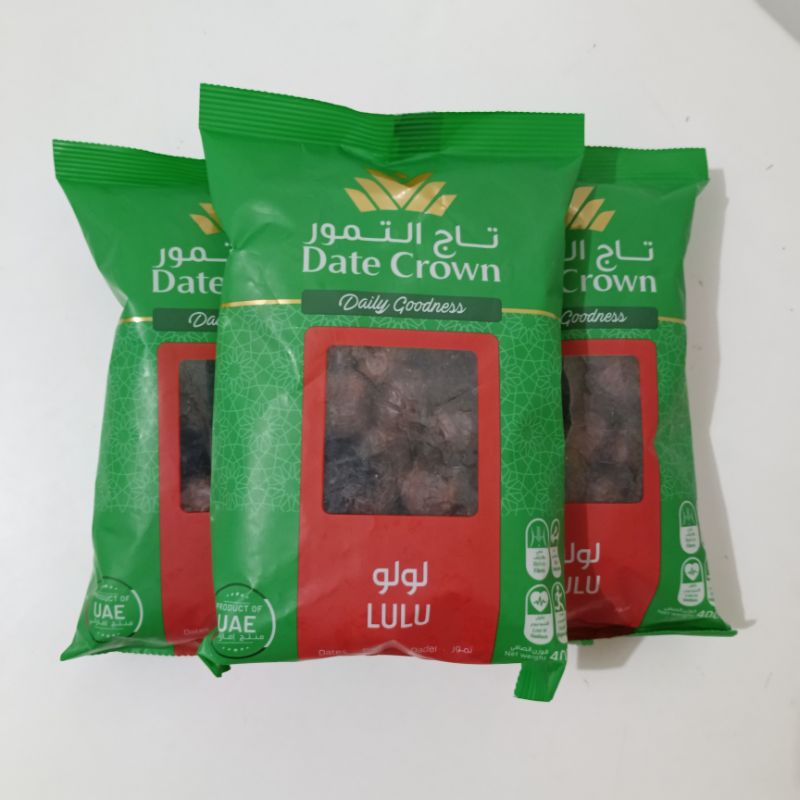 Date Crown Kurma Lulu Premium 400 Gram